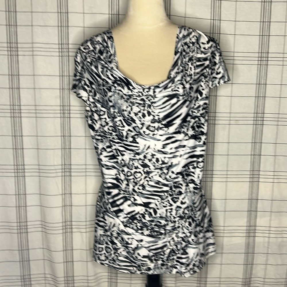 Milano Animal Design Cowl Top